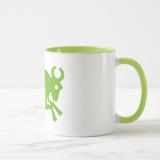 おうし座星座、〔占星術の〕十二宮図リンゲルマグ マグカップ (右)