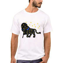 おうし座 ジグザグTシャツ - ミニマルな牡牛のシンボルTシャツ
