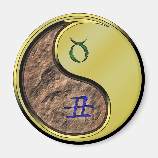 おうし座 & 金の丑 マグネット (正面)