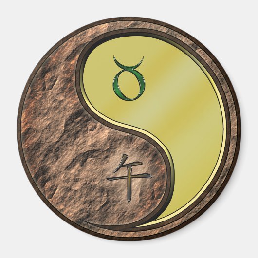 おうし座 & 金の馬 マグネット (正面)