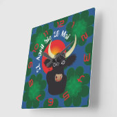 おうし座 4月21日～5月20日 スクエア壁時計 (傾斜)