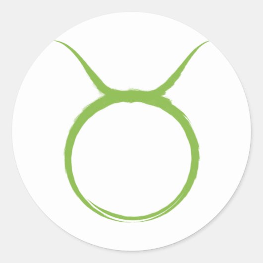 おうし座 4月 5月 占星術 十二星座 パーティー ラウンドシール (正面)