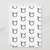 おうし座 5月 ベビーシャワー 春 占星術 星座 招待状 (裏面)