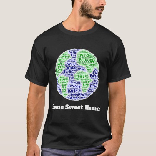 おうちに帰ろう (文字を変えられます) Tシャツ (正面)