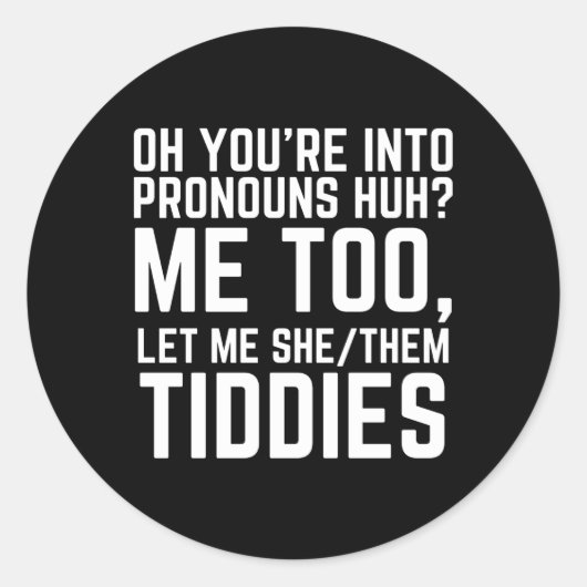 おおあなたは代名詞に私も私に見せさせた ラウンドシール (正面)