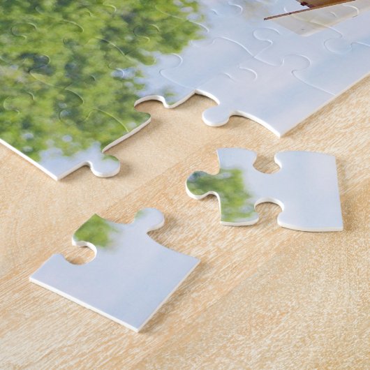 おおいのパズルが付いている古い複車輪のトラクター ジグソーパズル (側面)