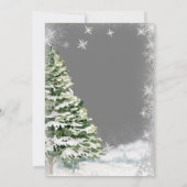 おおおもしろいかわいい銀色の動物の鹿 招待状 (裏面)