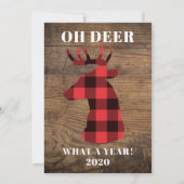 おおおもしろい鹿1年のバッファロープレイドウッド シーズンカード (正面)