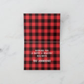 おおおもしろい鹿1年の水牛がクリスマスを祝う シーズンカード (内部)