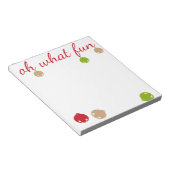 おおおもしろい!クリスマスデザイン ノートパッド (アングル)