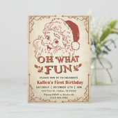 おおおもしろい!サンタレトロクリスマスパーティー 招待状 (スタンド正面)