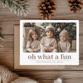 おおおもしろい!ハッパーソナライズされたプホリデー写真 ポストカード