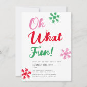 おおおもしろい!モダンフェスティバルスクリプトクリスマスパーティー 招待状 (正面)