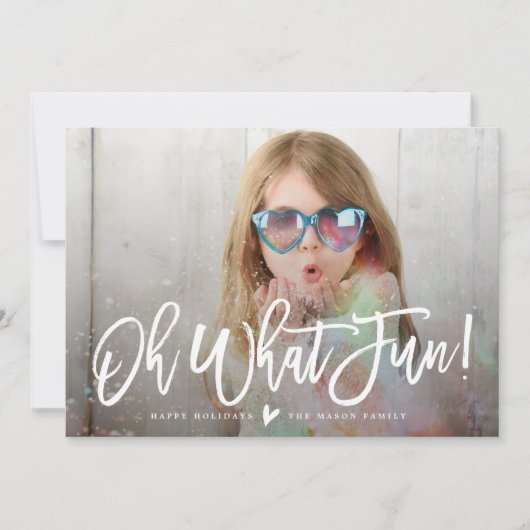 おおおもしろい!休日の写真カード シーズンカード (正面)