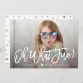 おおおもしろい!休日の写真カード シーズンカード (正面/裏面)