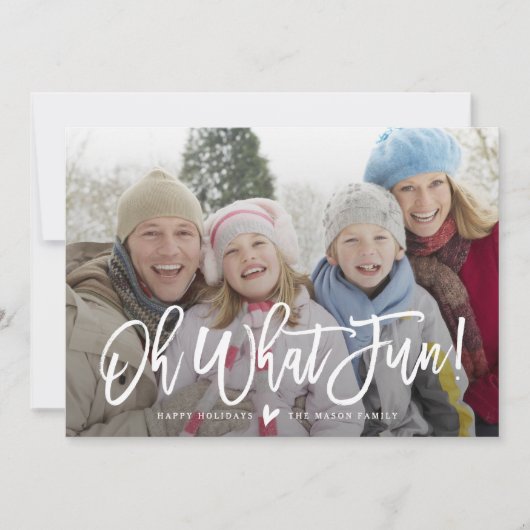 おおおもしろい!休日の写真カード シーズンカード (正面)