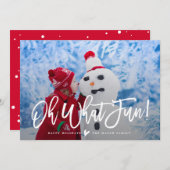 おおおもしろい!休日の写真カード シーズンカード (正面/裏面)