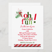 おおおもしろい!休日招待状 シーズンカード (正面/裏面)