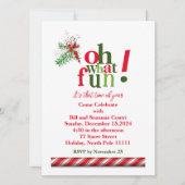 おおおもしろい!休日招待状 シーズンカード (正面)