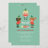 おおおもしろい!小妖精や小人のまわりに。 招待状 (正面/裏面)