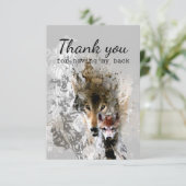 おおかみと赤ちゃんを飼ってくれてありがとう サンキューカード (スタンド正面)