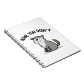 おおかみ君、どうしてる?面白い赤ちゃんオオカミのダジャレ ノートブック (右側)