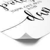 おおかわいらし出てダンスの結婚看板 ポスター (角)