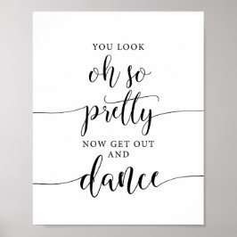 おおかわいらし出てダンスの結婚看板 ポスター