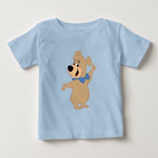 おおきな腕で抱擁するブーブー ベビーTシャツ (正面)