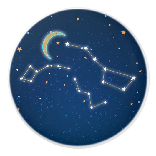 おおぐま座 星空 星座 ギフト セラミックノブ (正面)