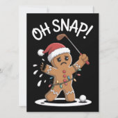 おおっと、ジンジャーブレッドマン ゴルファー ゴルフ クリスマス Xmas (正面)