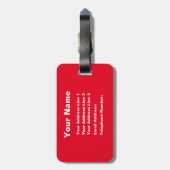 おおもしろいい！アテンショントラベル荷物タグ ラゲッジタグ (裏面縦)