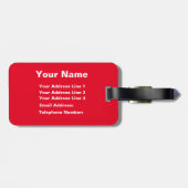 おおもしろいい！アテンショントラベル荷物タグ ラゲッジタグ (裏面横)