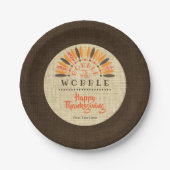 おおもしろいしゃあ素朴なたぐらつかれるまで ペーパープレート (正面)