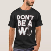 おおもしろいしゃれは気が狂わないWいかり Tシャツ (正面)