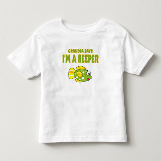 おおもしろいじいちゃんが飼育員だって トドラーTシャツ