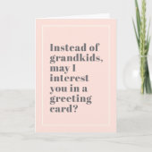 おおもしろいばあちゃんの代わりにピンクのお母さんのデイカード カード (正面)