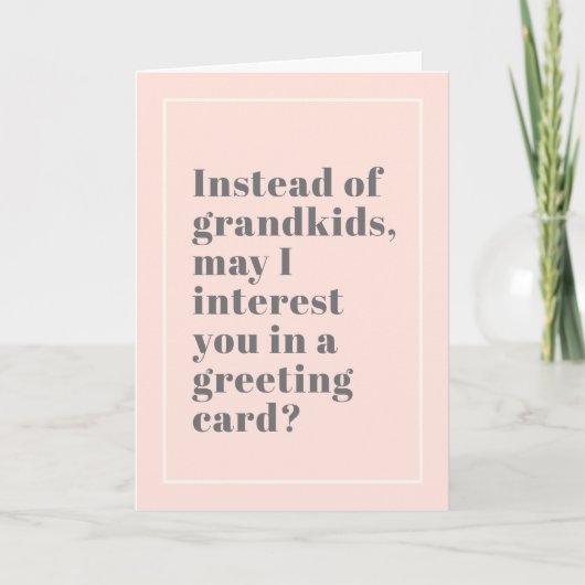 おおもしろいばあちゃんの代わりにピンクのお母さんのデイカード カード (正面)