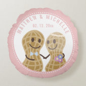 おおもしろいめでとうございます結婚 ラウンドクッション (正面)