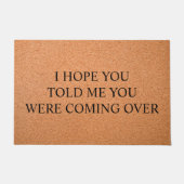 おおもしろい前がシックすぎたと言っ来てほしい ドアマット (正面)