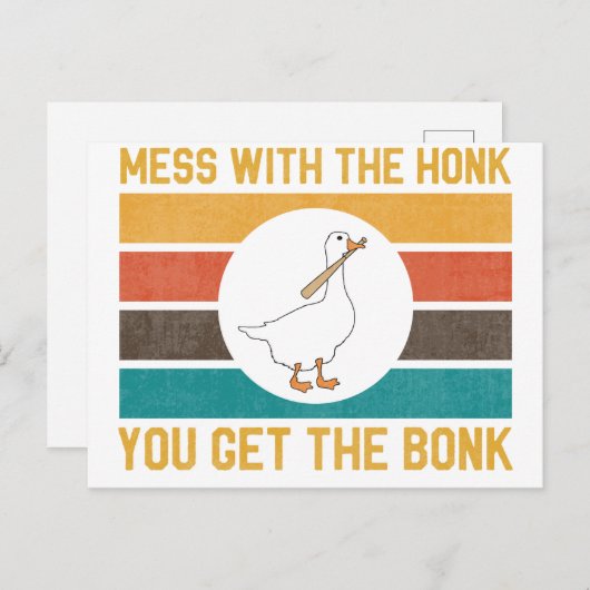おおもしろい前がボンを手に入れるのはガチョウの糞 ポストカード (正面/裏面)