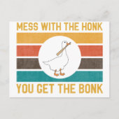 おおもしろい前がボンを手に入れるのはガチョウの糞 ポストカード (正面)