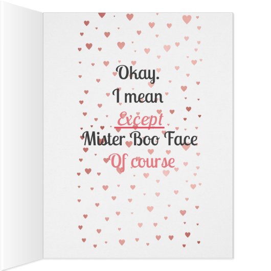 おおもしろい前と俺と猫のバレンタカスタムインカード (内側(右))