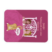 おおもしろい前と私と猫のバレンタカスタムイン マグネット (横)