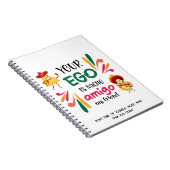 おおもしろい前のエゴはナチョアミゴカスタム文字 ノートブック (右側)