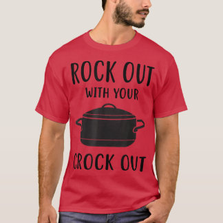 おおもしろい前のブロックでロックアウト、料理ポット Tシャツ