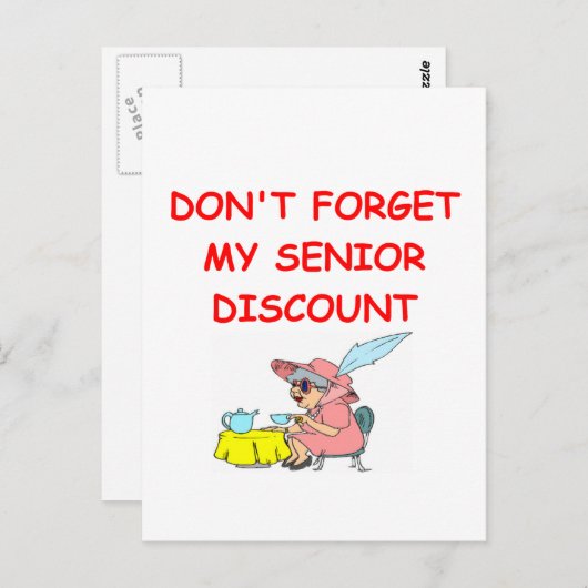 おおもしろい前の冗談 ポストカード (正面/裏面)