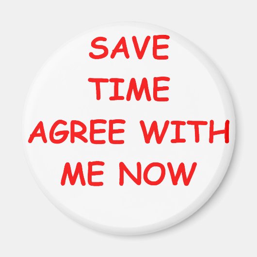 おおもしろい前の冗談 マグネット (正面)