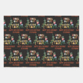 おおもしろい前の悪党とクロコダイル・プン・ロックアウト ラッピングペーパーシート (正面)