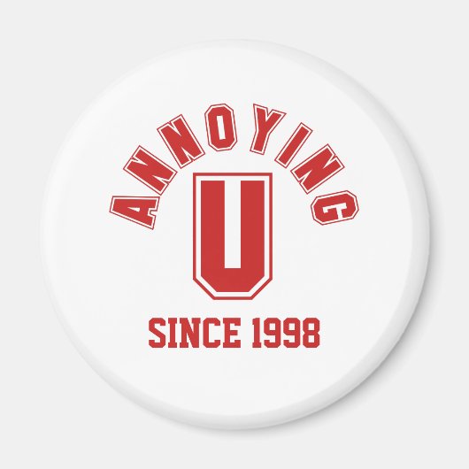 おおもしろい前の磁石を困らせる赤 マグネット (正面)